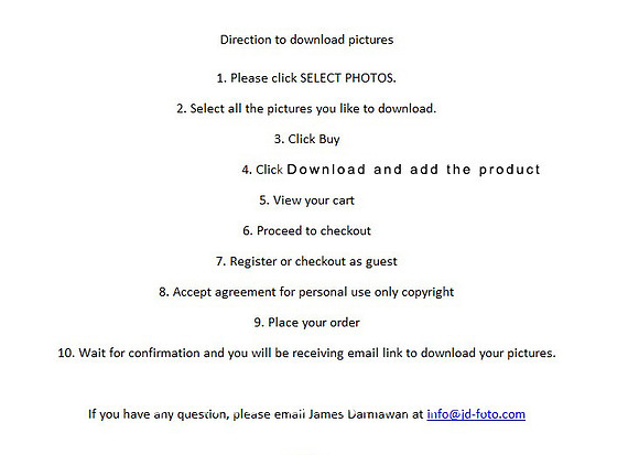 Direction to download pictures