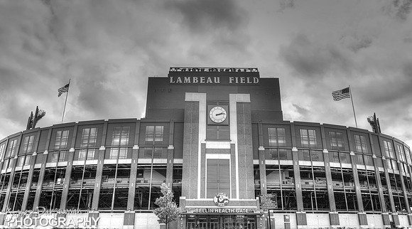 New South end zone Lambeau field